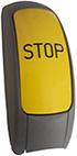 HAPPICH 3048 00 - PULSADOR STOP GRIS/AMARILLO BASE CURVADA