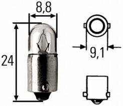 HELLA 5963 12/2 - LAMPARA POSICION 12V 2W 8GP 002 068-121